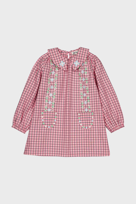 Pink Check Gatsby Dress
