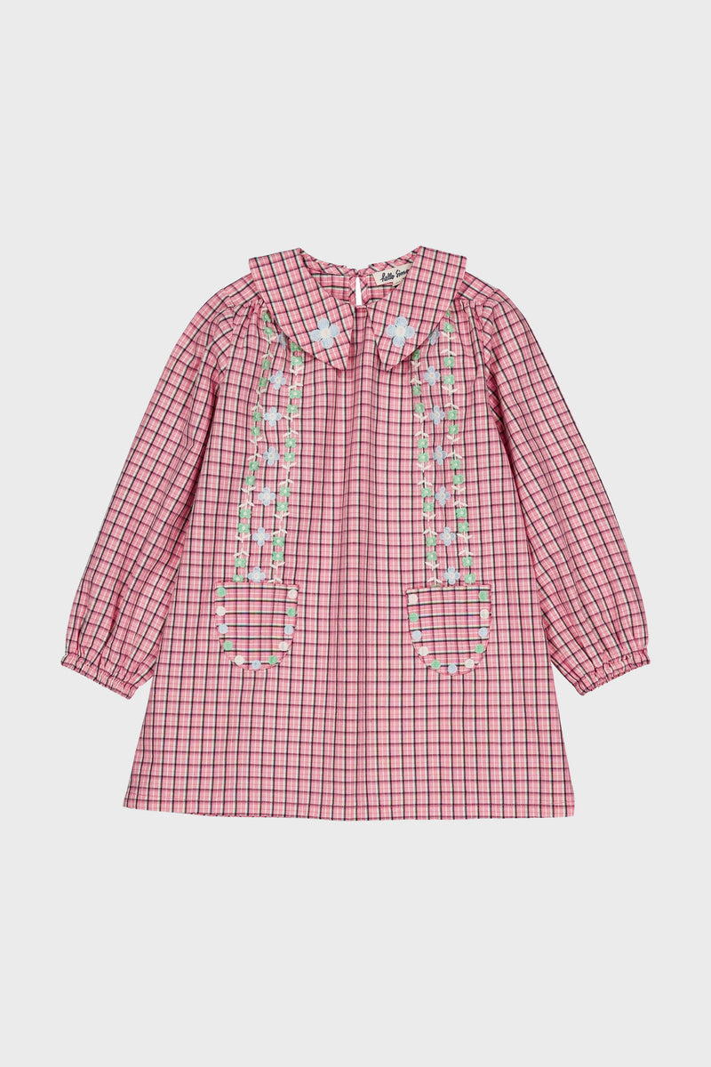 Pink Check Gatsby Dress