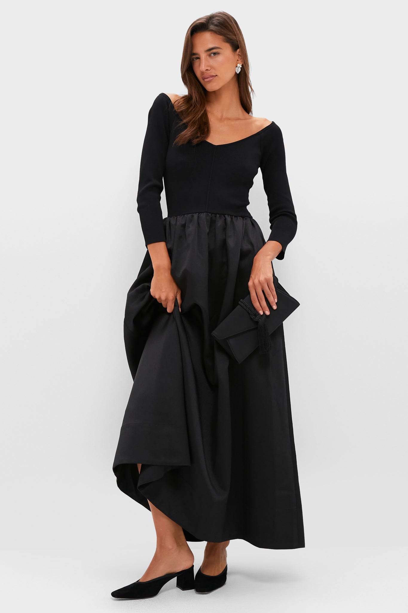 Black Dupioni Clea Dress | Tuckernuck Black Dupioni Clea Dress | Tuckernuck