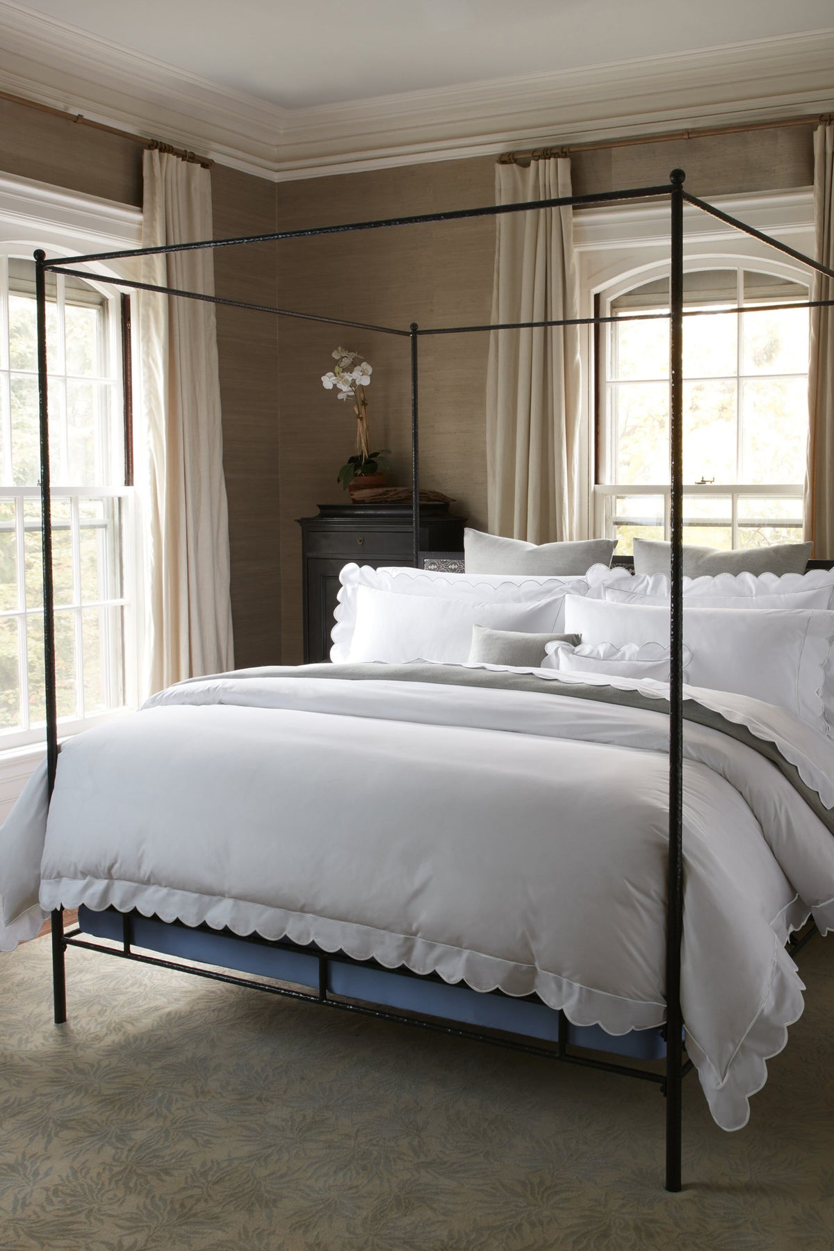 White Butterfield Sham