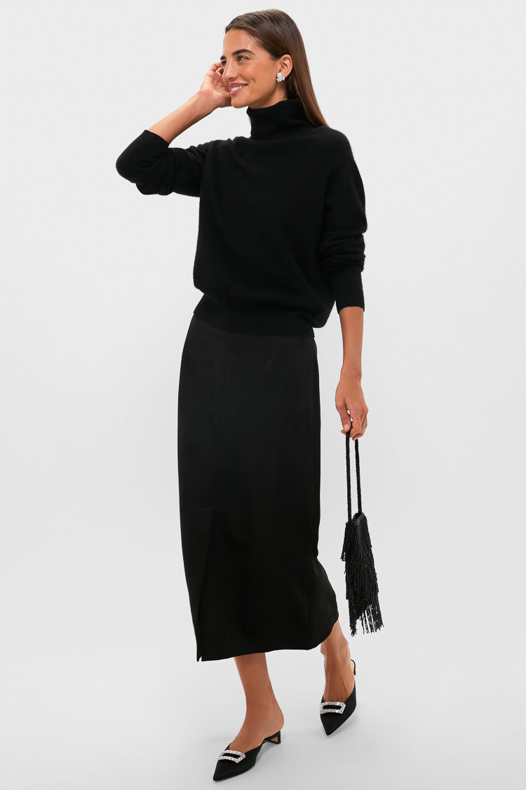 Black Suede Lorna Pencil Skirt | Tuckernuck
