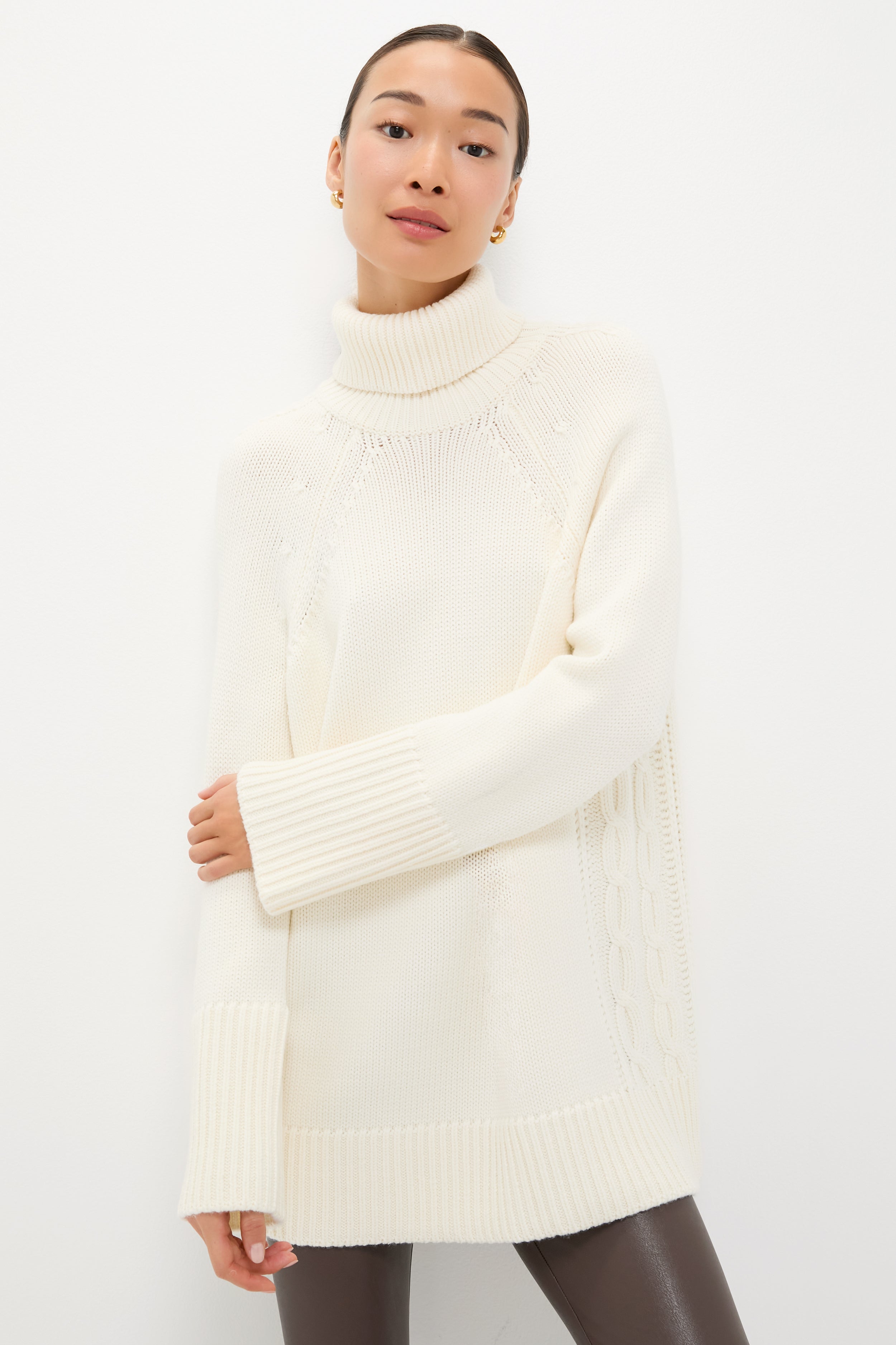 Ivory Louisa Turtleneck Sweater | Tuckernuck
