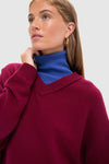 Crimson and Sapphire Doris Cashmere Sweater
