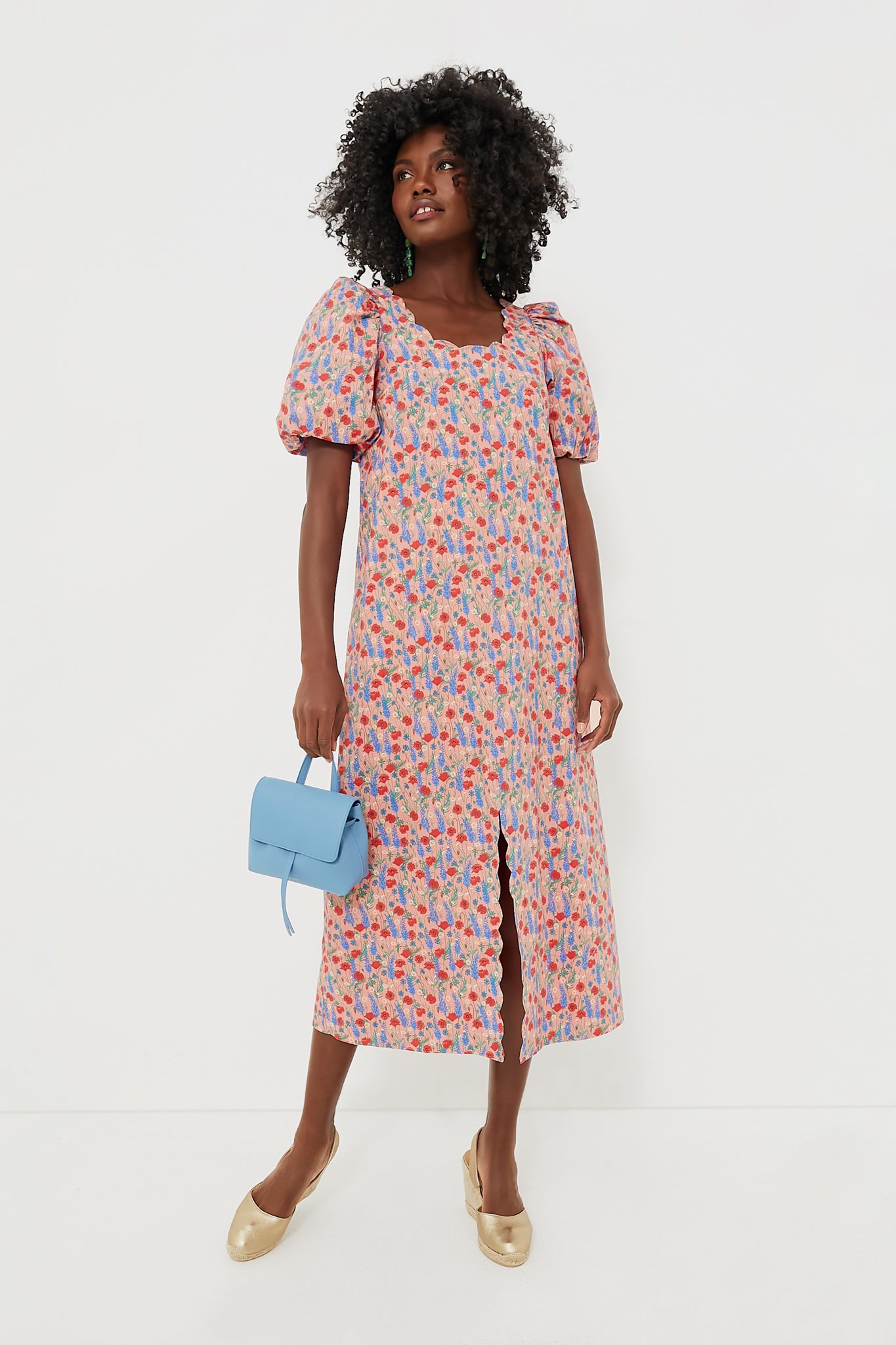 midi dress with espadrilles Oro Piel Carissa Wedge Espadrilles