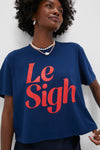 Le Sigh Navy Shrunken Boy Tee