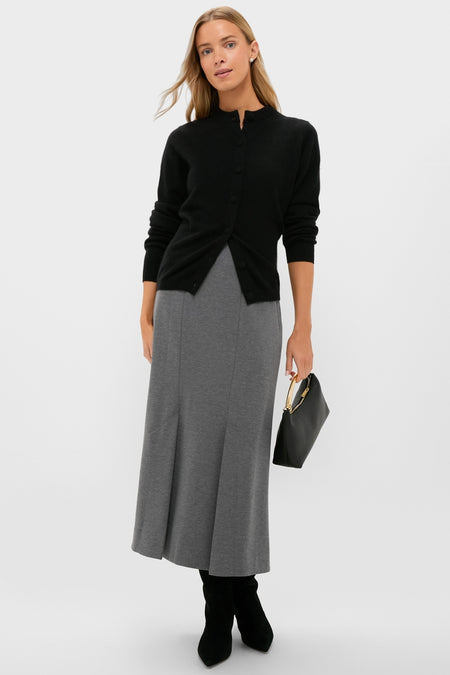 Charcoal Heather Mona Maxi Skirt