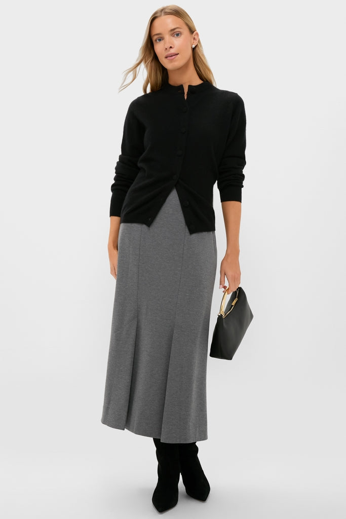 Charcoal Heather Mona Maxi Skirt
