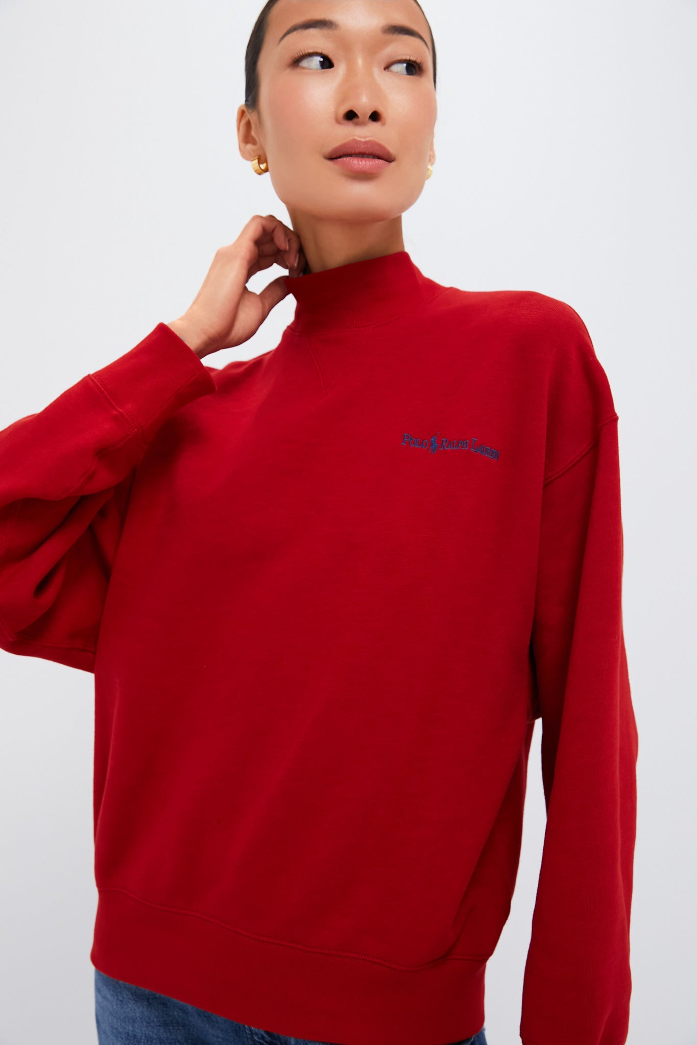 Madison Red Vintage Fleece Logo Sweatshirt | Polo Ralph Lauren