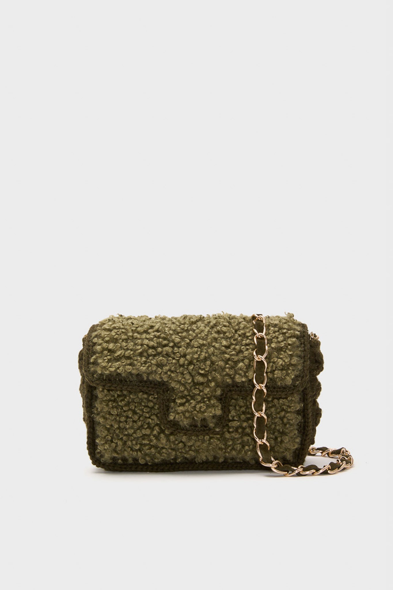 Green Sherpa Crossbody