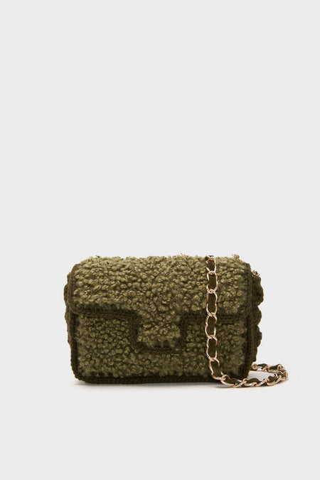 Green Sherpa Crossbody
