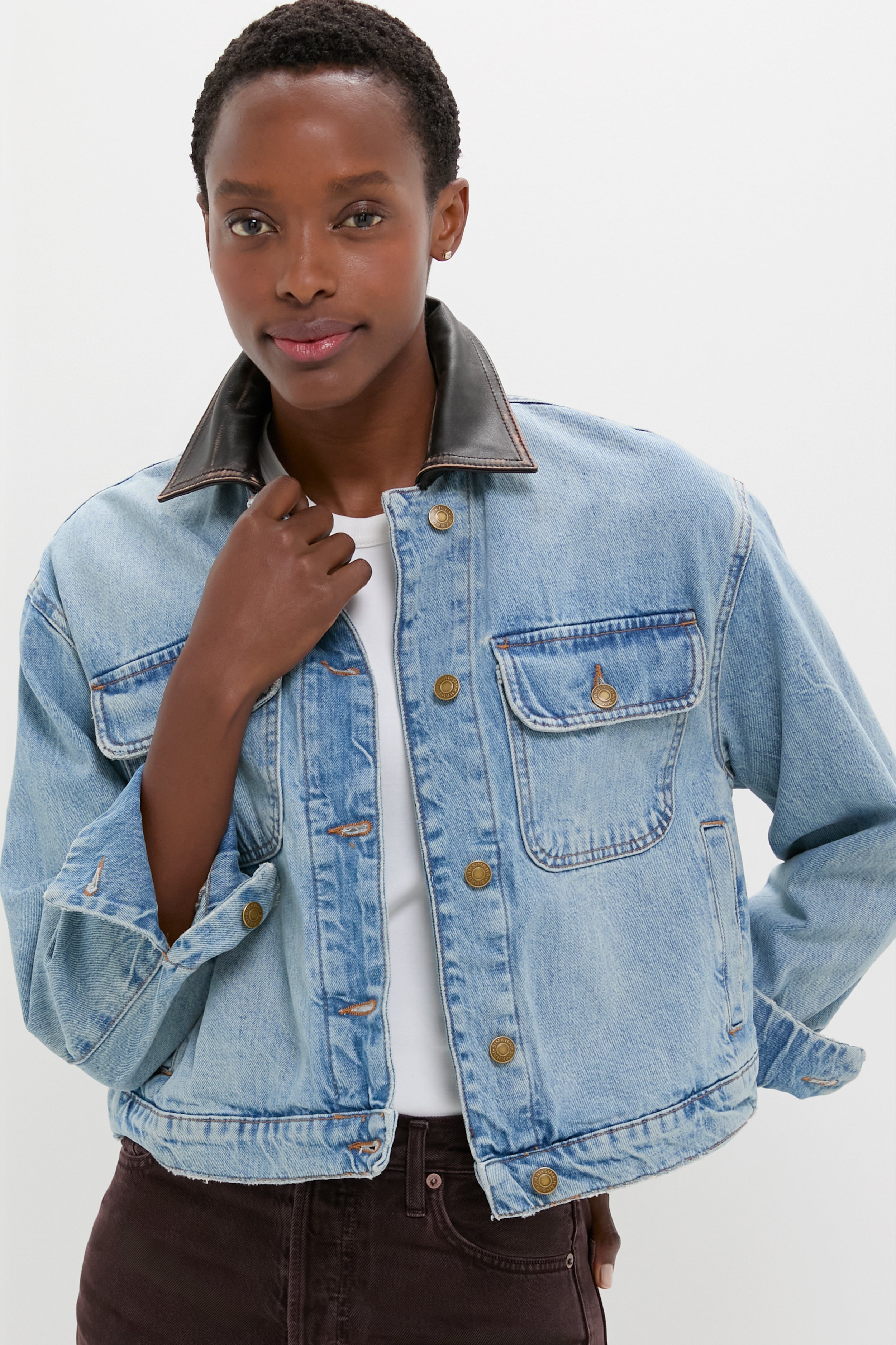 Coney Island Philoh Cropped Denim Jacket | SIMKHAI