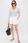 White Hallie Shorts