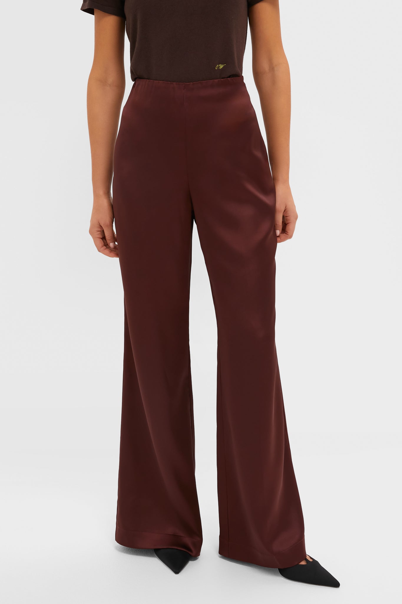 Chocolate Satin Deja Pants | Tuckernuck