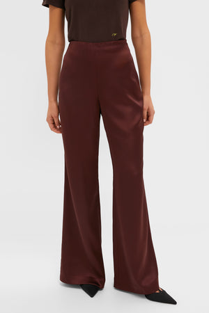 Chocolate Satin Deja Pants