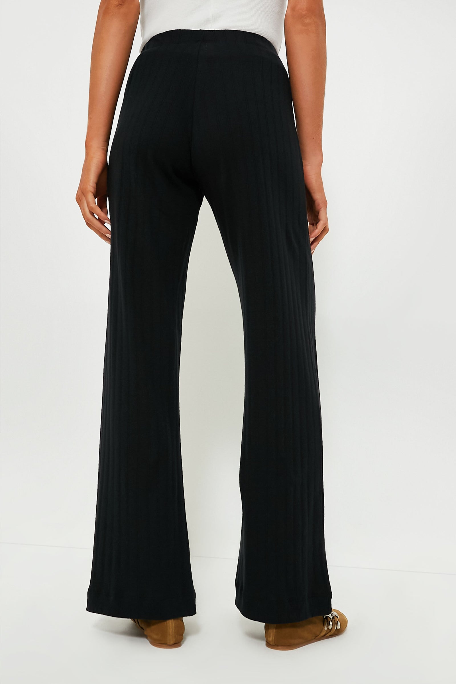 Black Pointelle Boxer Pant