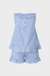 Gingham Frill Top & Short Set