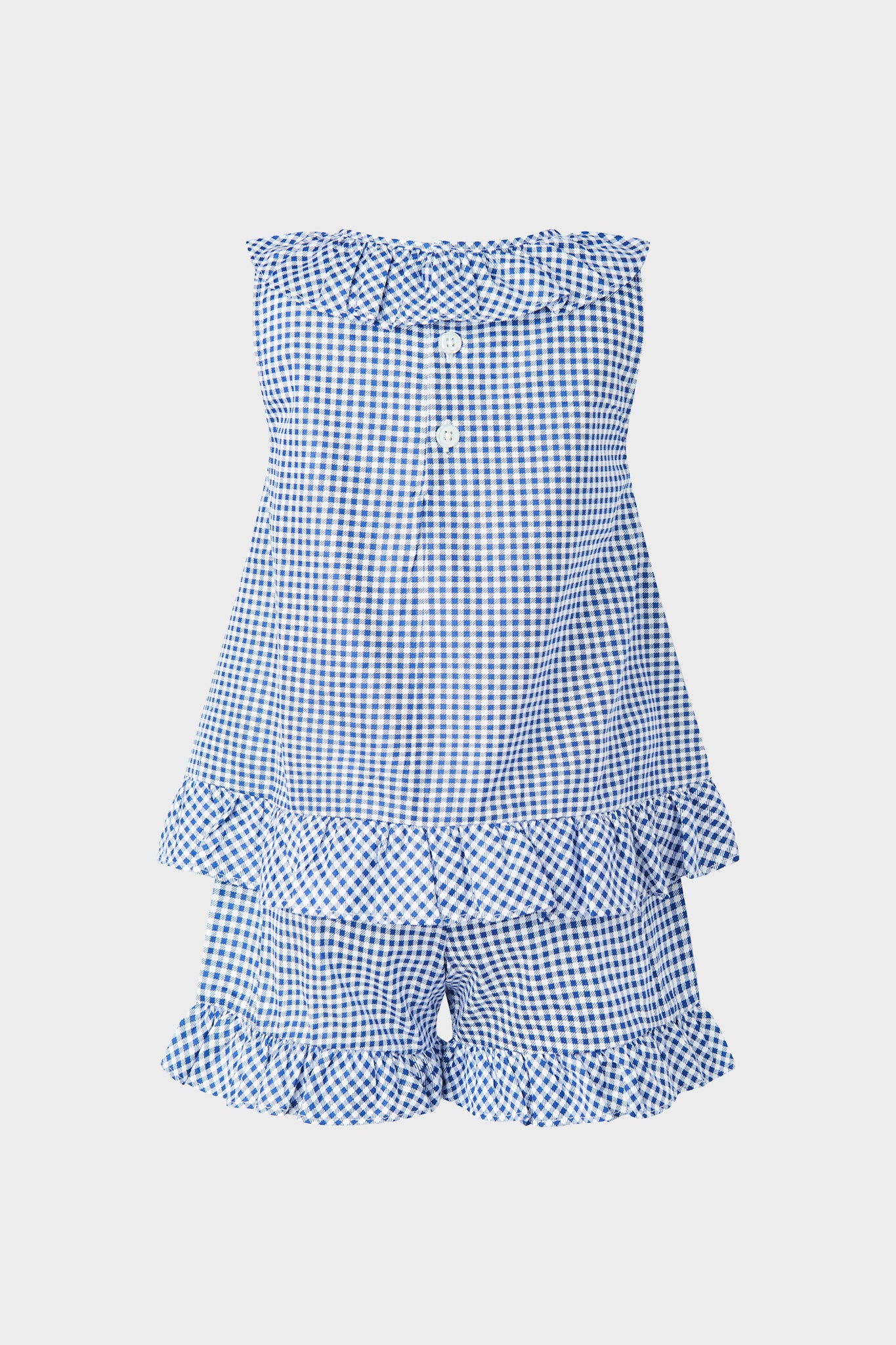 Gingham Frill Top & Short Set