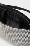 Silver Diamante Sophia Shoulder Bag