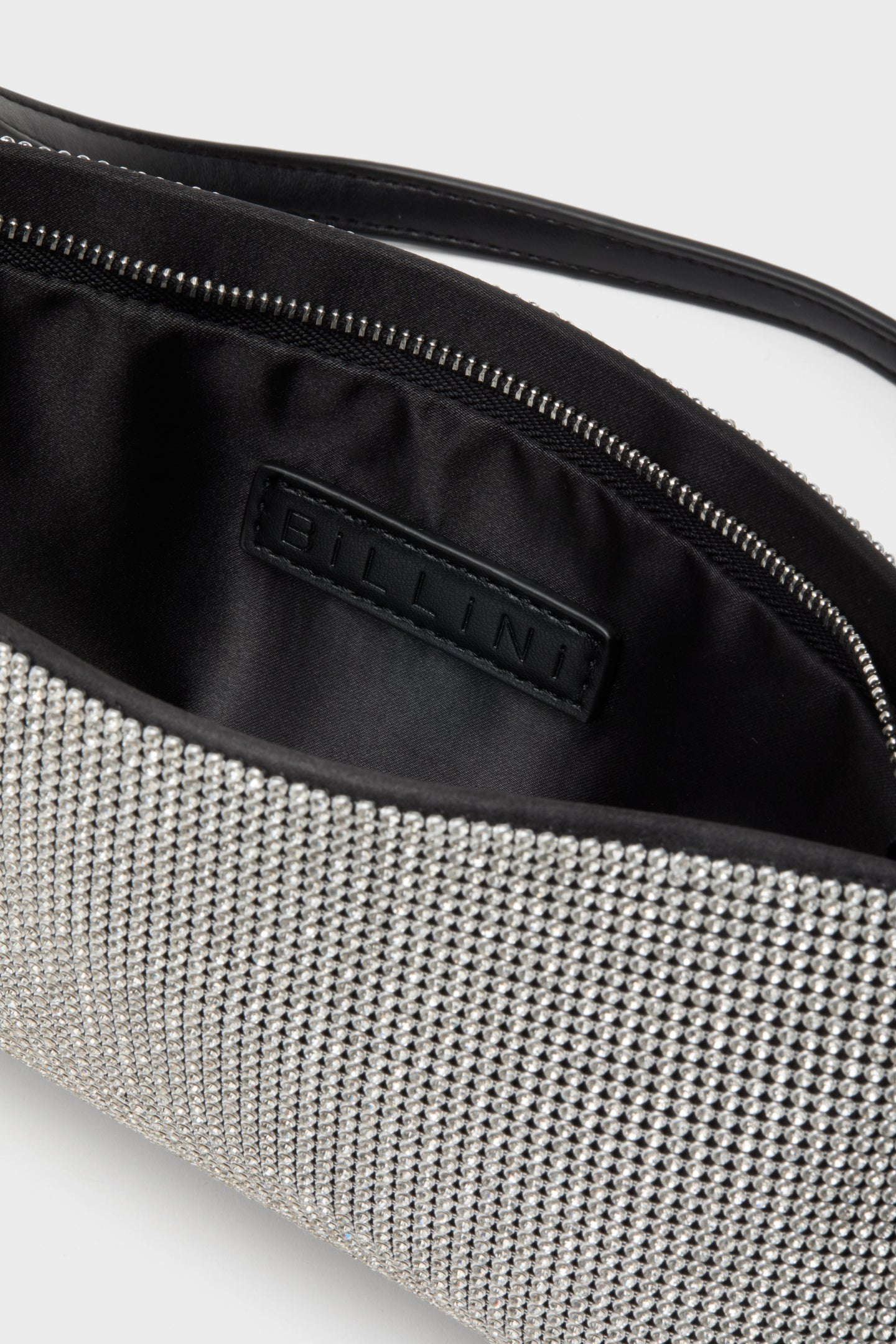 Silver Diamante Sophia Shoulder Bag