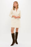 Winter White Corduroy Clifton Dress