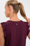 Winetasting Ruffle Performance Jersey  Lea Tank