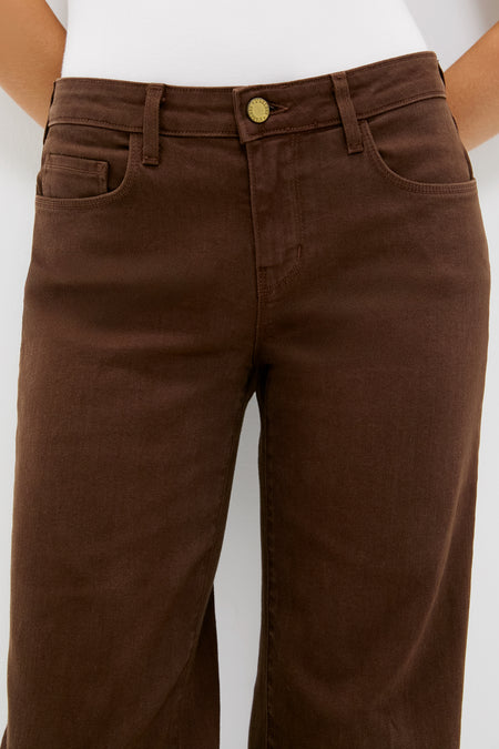 Brown Joanne Low Rise Wide Leg