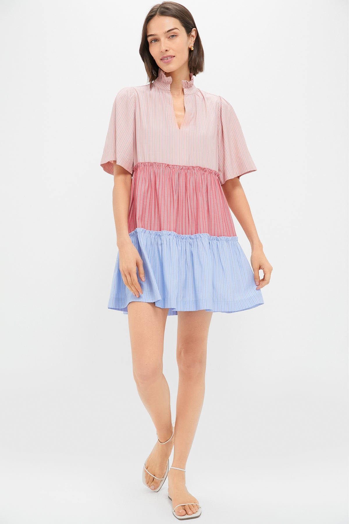 Ruby and Cornflower Stripe Colorblock Crawford Dress | Tuckernuck