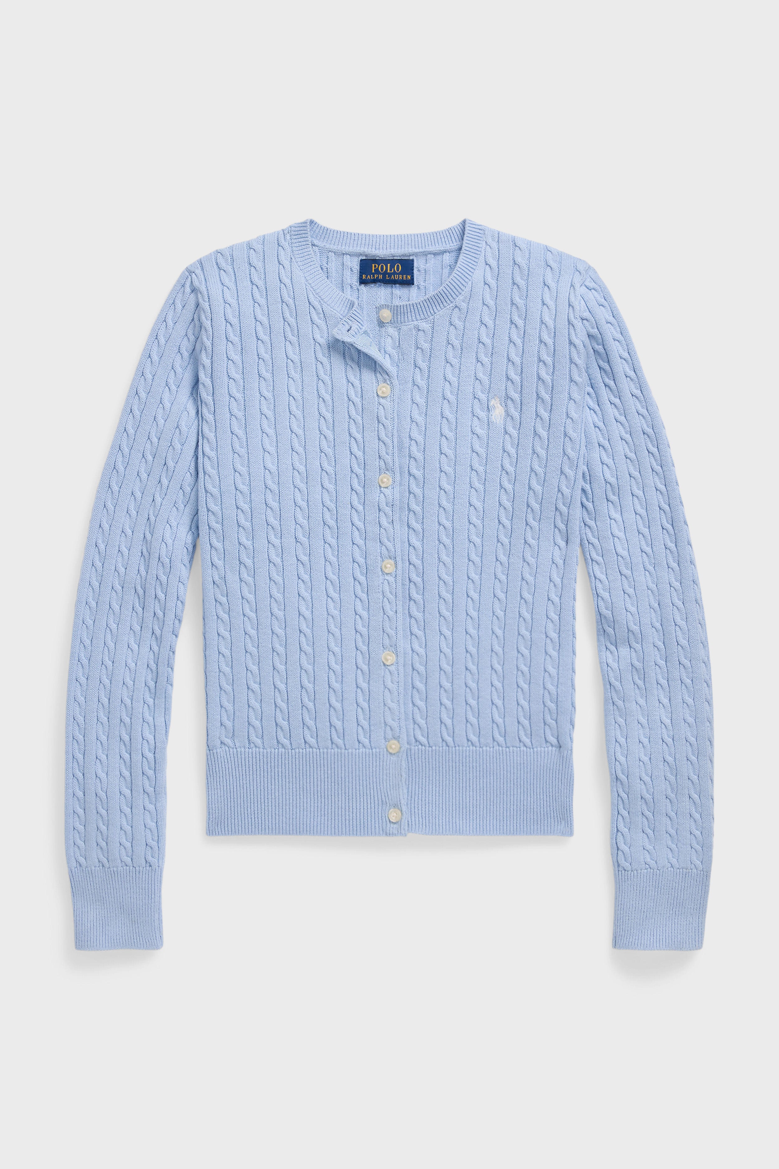 Polo by Ralph Lauren ライトブルー カーディガン S Cable-Knit Cotton Cardigan | Polo Ralph Lauren
