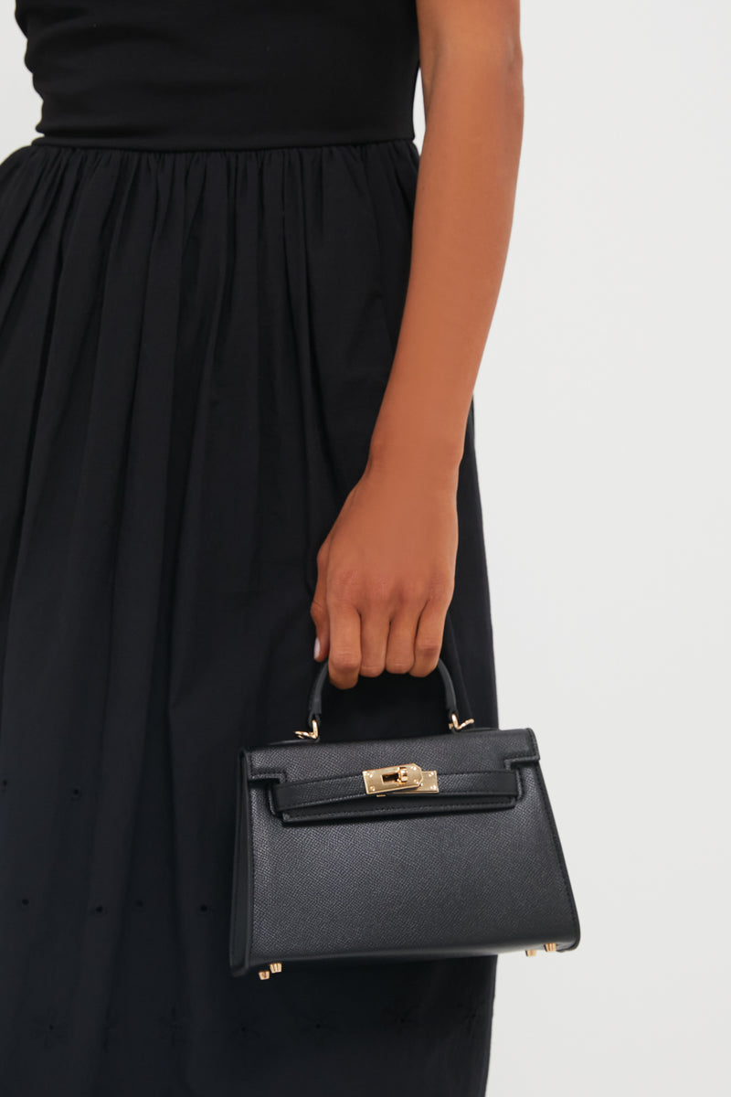 Black Hariette Handle Bag