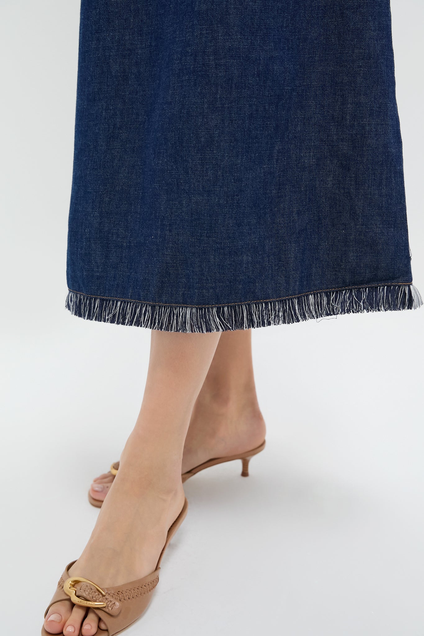 Atlantic Rhiannon Fringe Denim Midi Dress | Zimmermann Atlantic Rhiannon Fringe Denim Midi Dress | Zimmermann