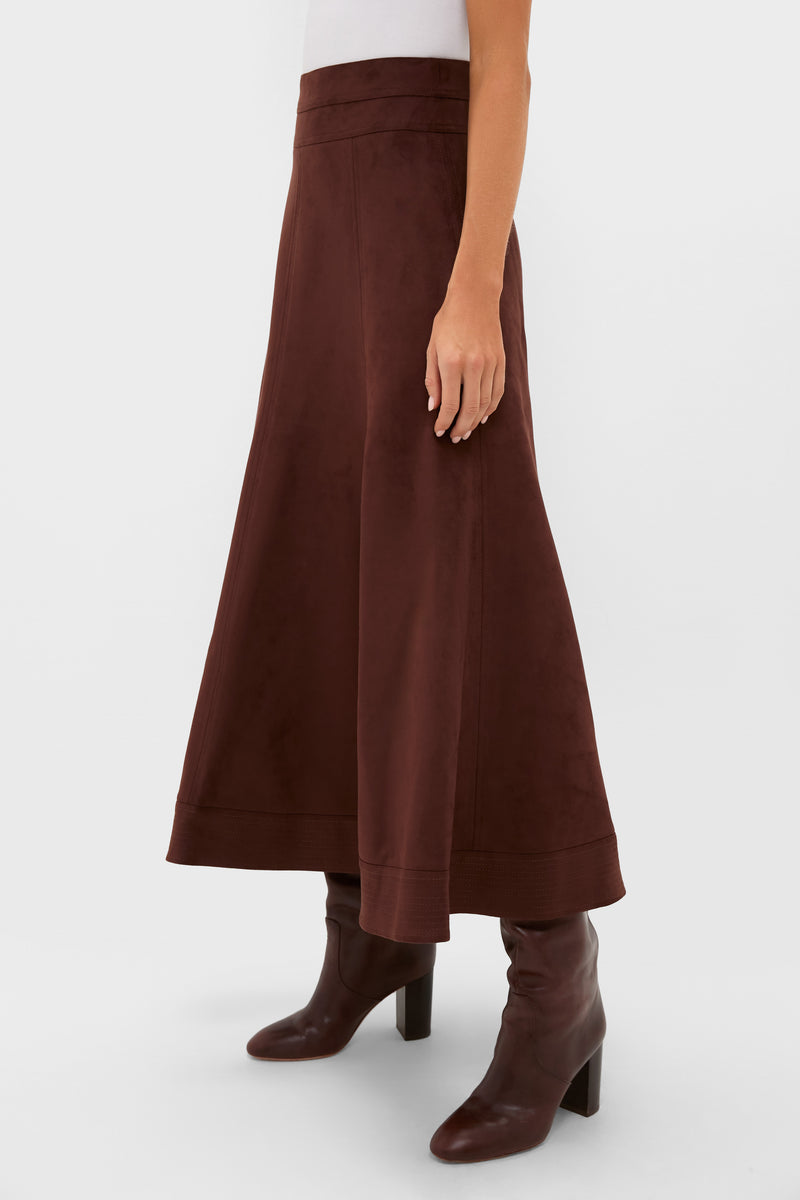 Ganache Vegan Suede Brynn Skirt