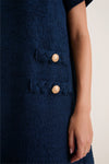 Navy Tweed Jackie Dress