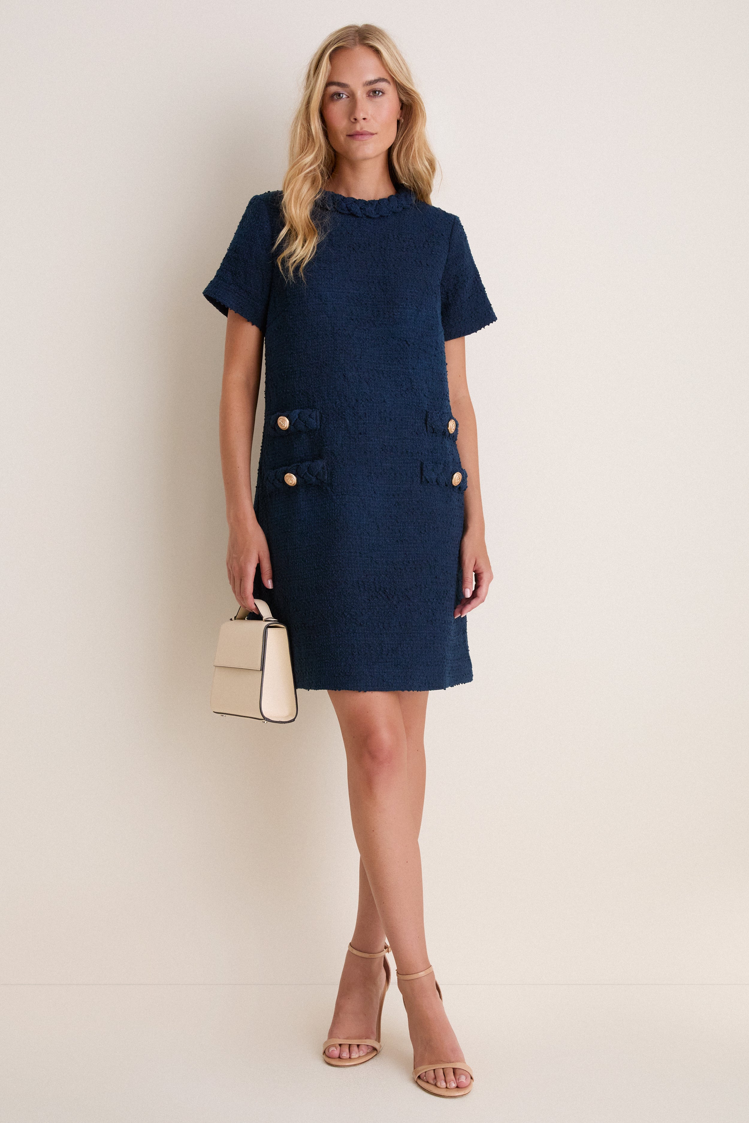 Navy Tweed Jackie Dress | Tuckernuck