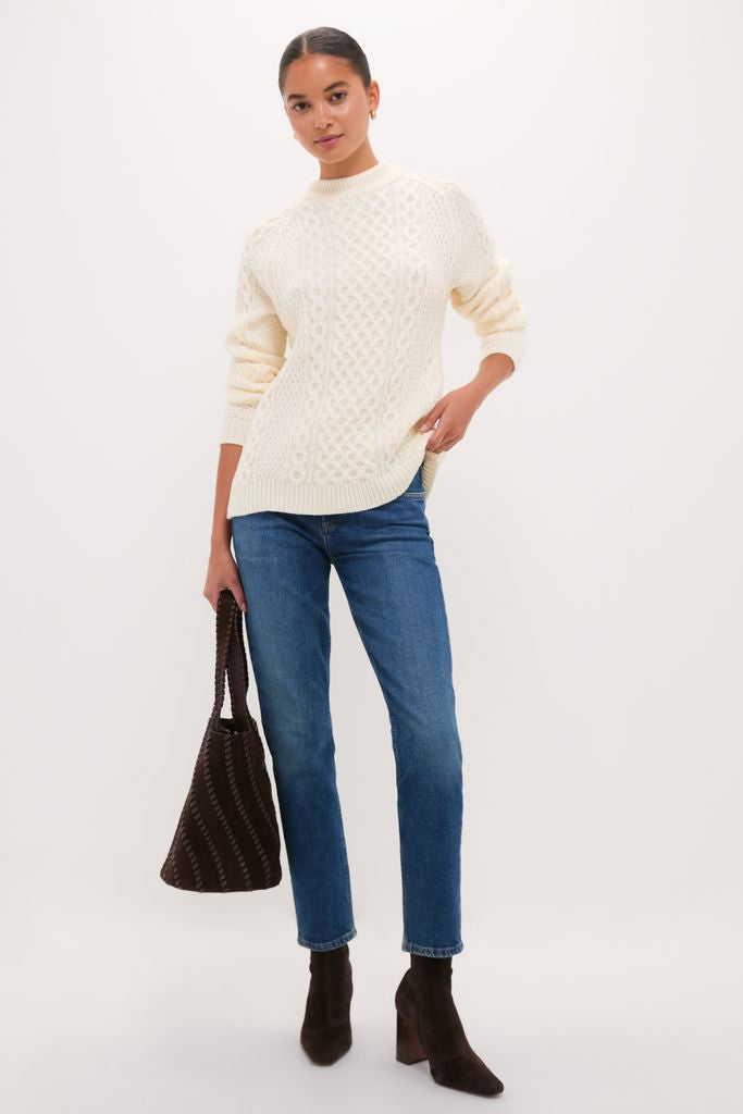 Ivory Fisherman Sweater