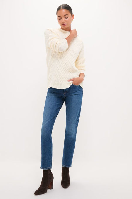 Ivory Fisherman Sweater