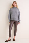 Brown Leather Leggings