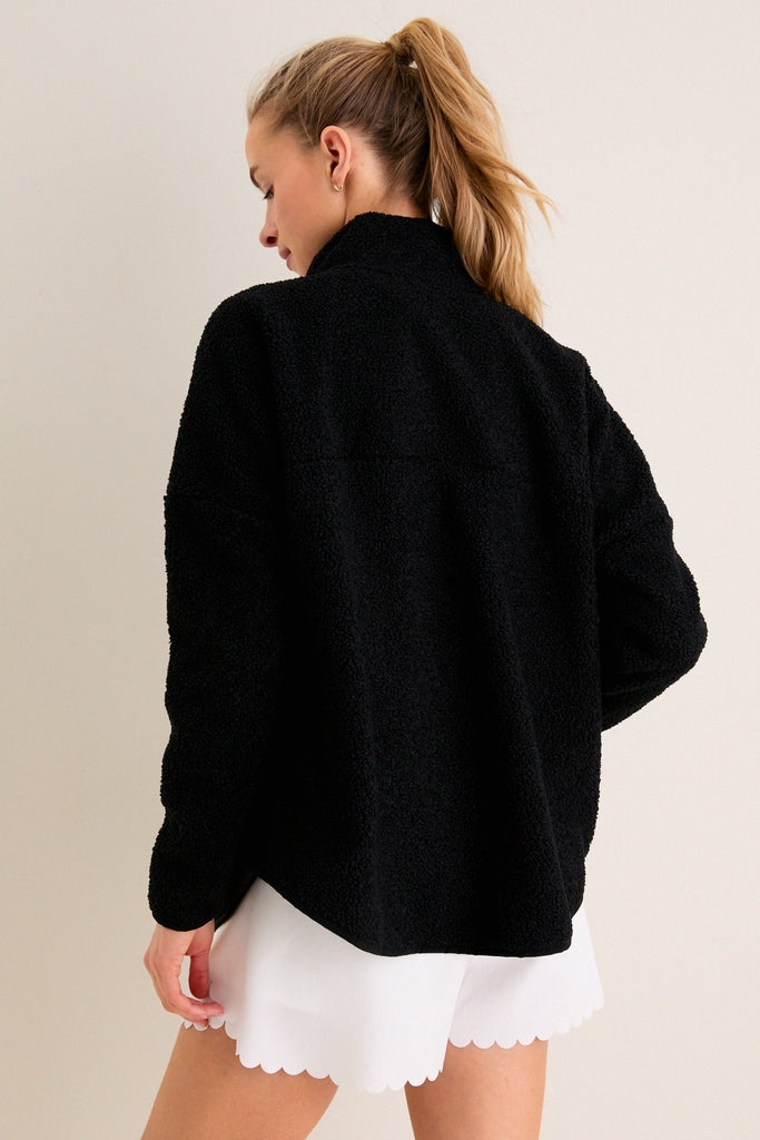 Black Fleece Cady Quarter Zip | Tnuck Sport