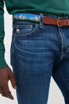Tetons Needlepoint Belt