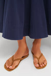 Tan Freja Thong Sandal