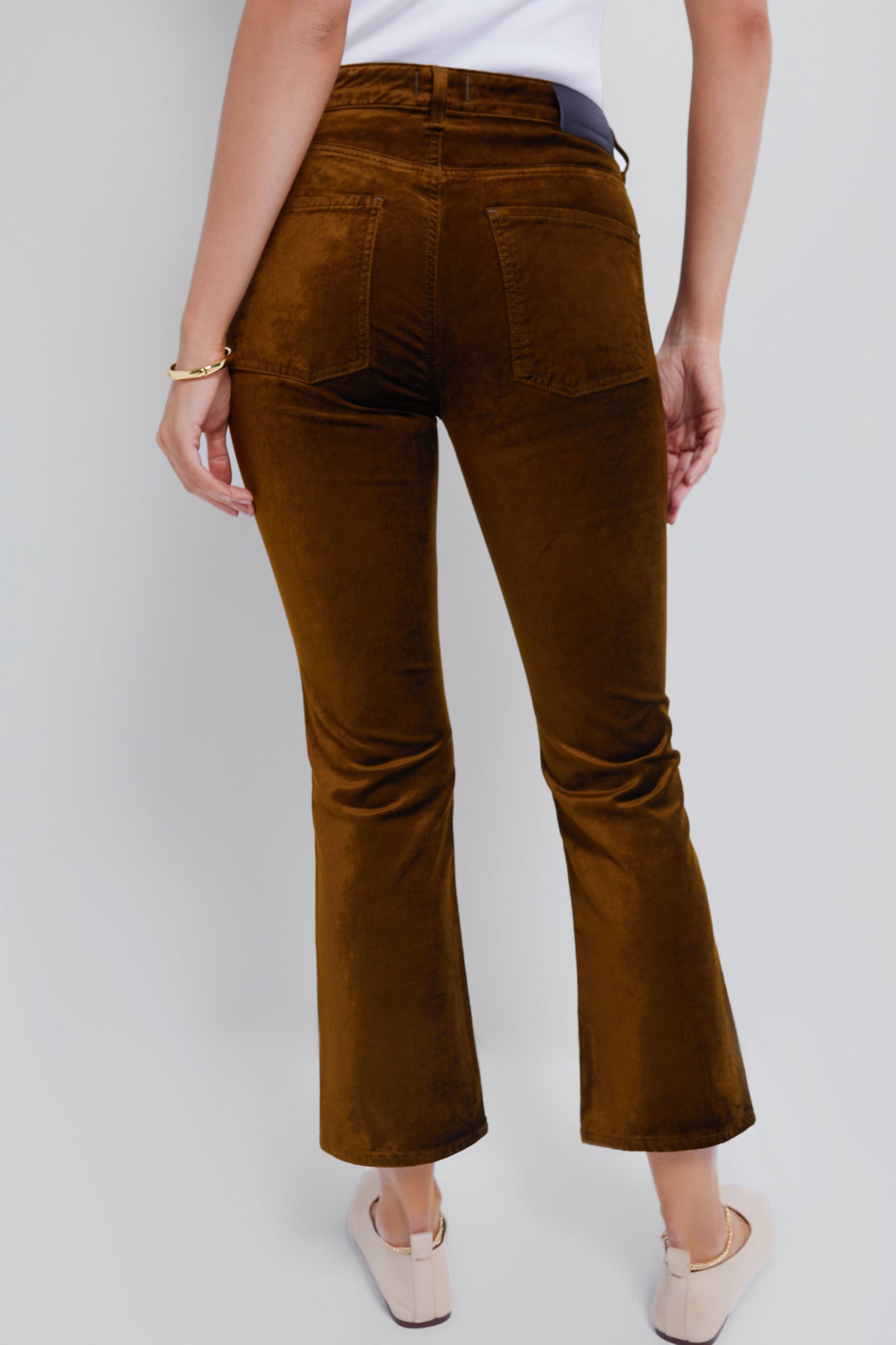 Golden Velvet Isola Cropped Trouser