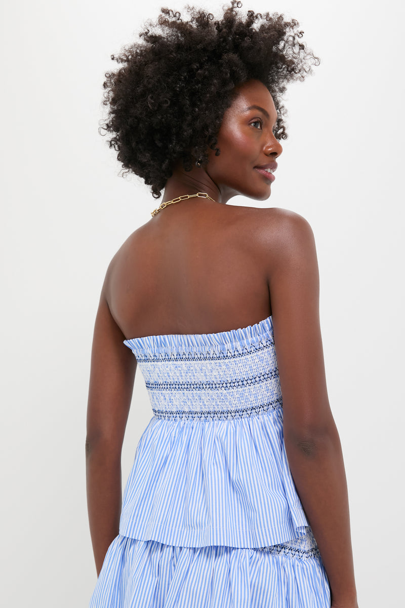 Smocked Seersucker Ellara Top