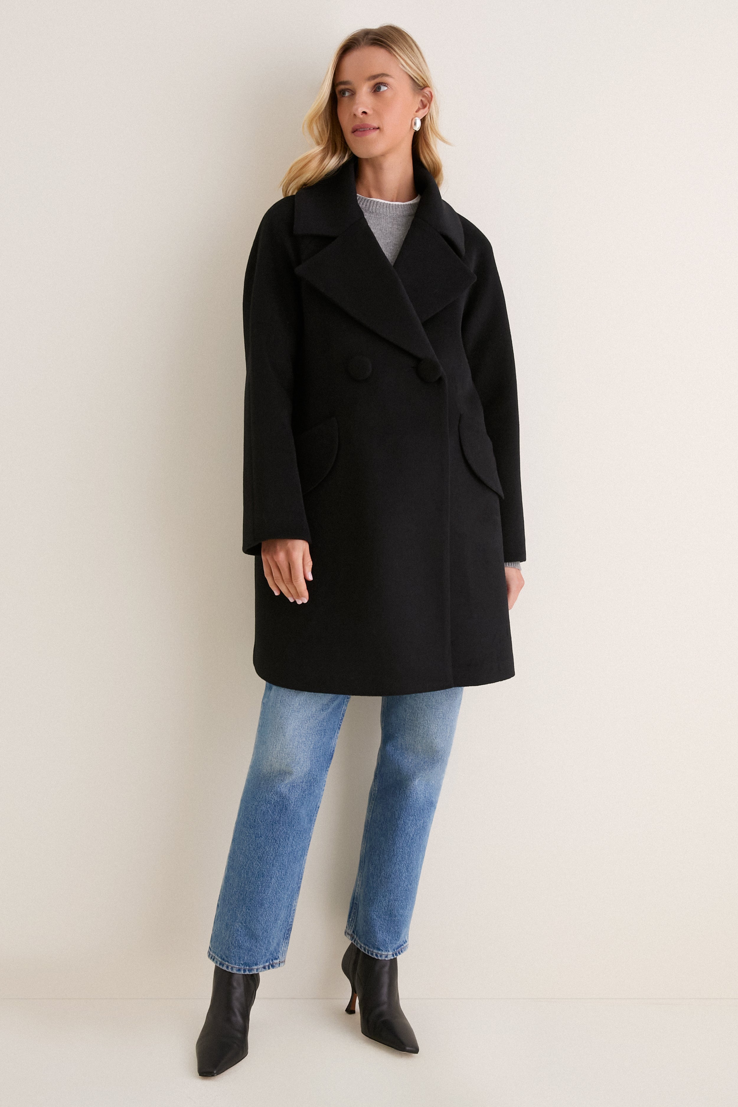 ジャケット・アウター detachable neck pea coat Black Harley Peacoat | Tuckernuck