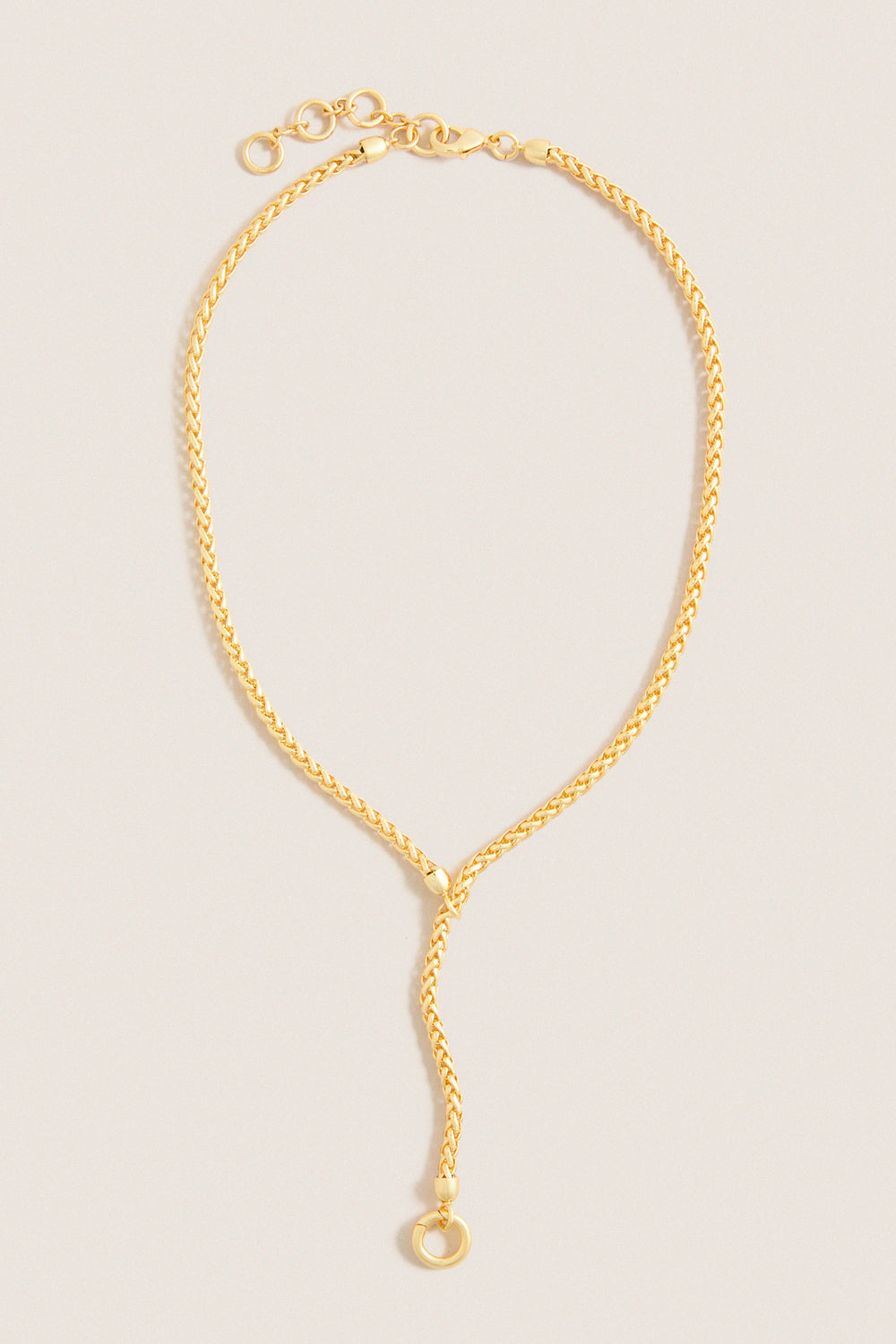Gold Lariat Necklace