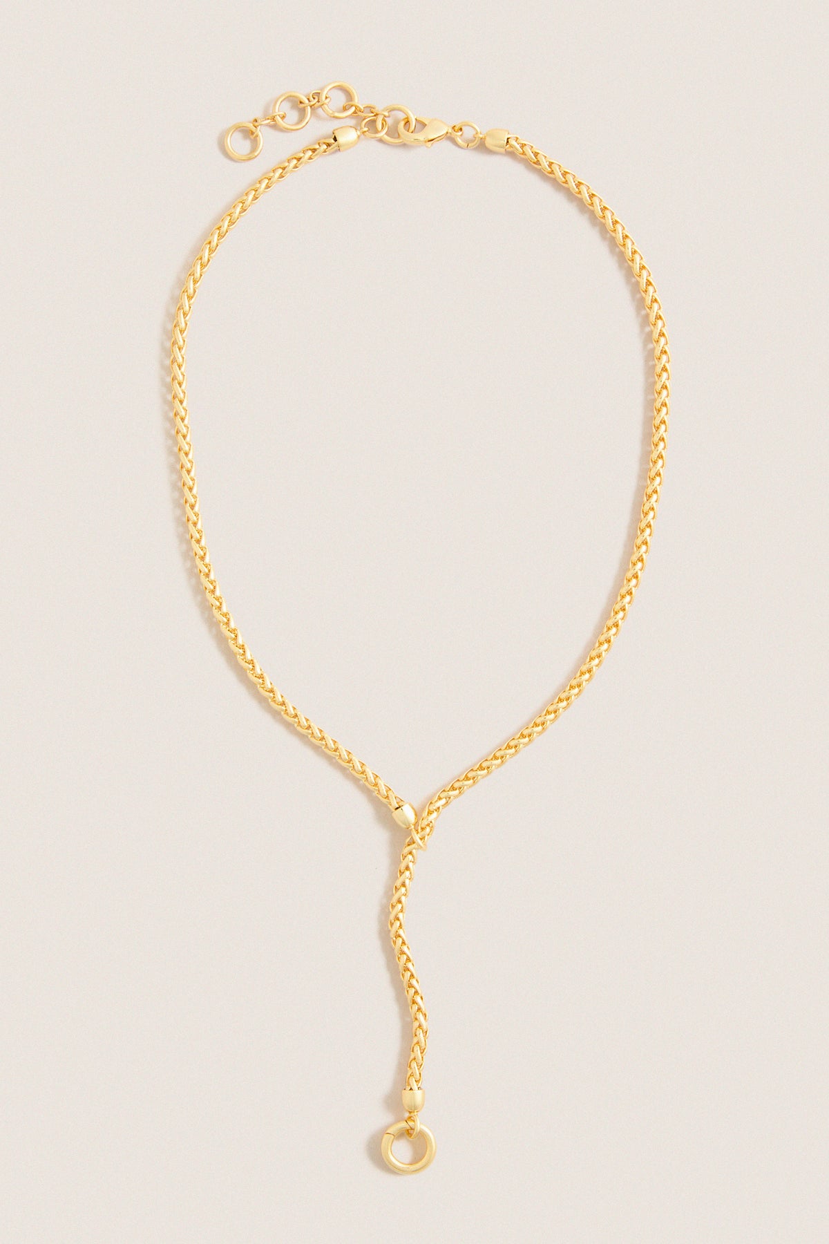 Gold Lariat Necklace