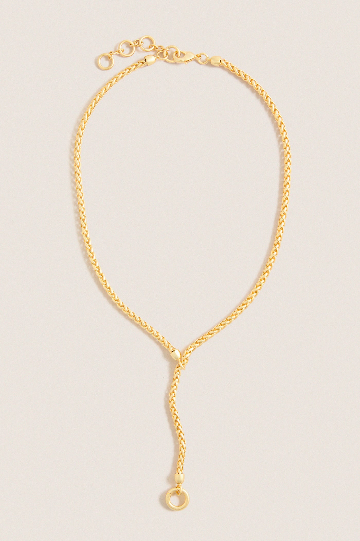 Gold Lariat Necklace