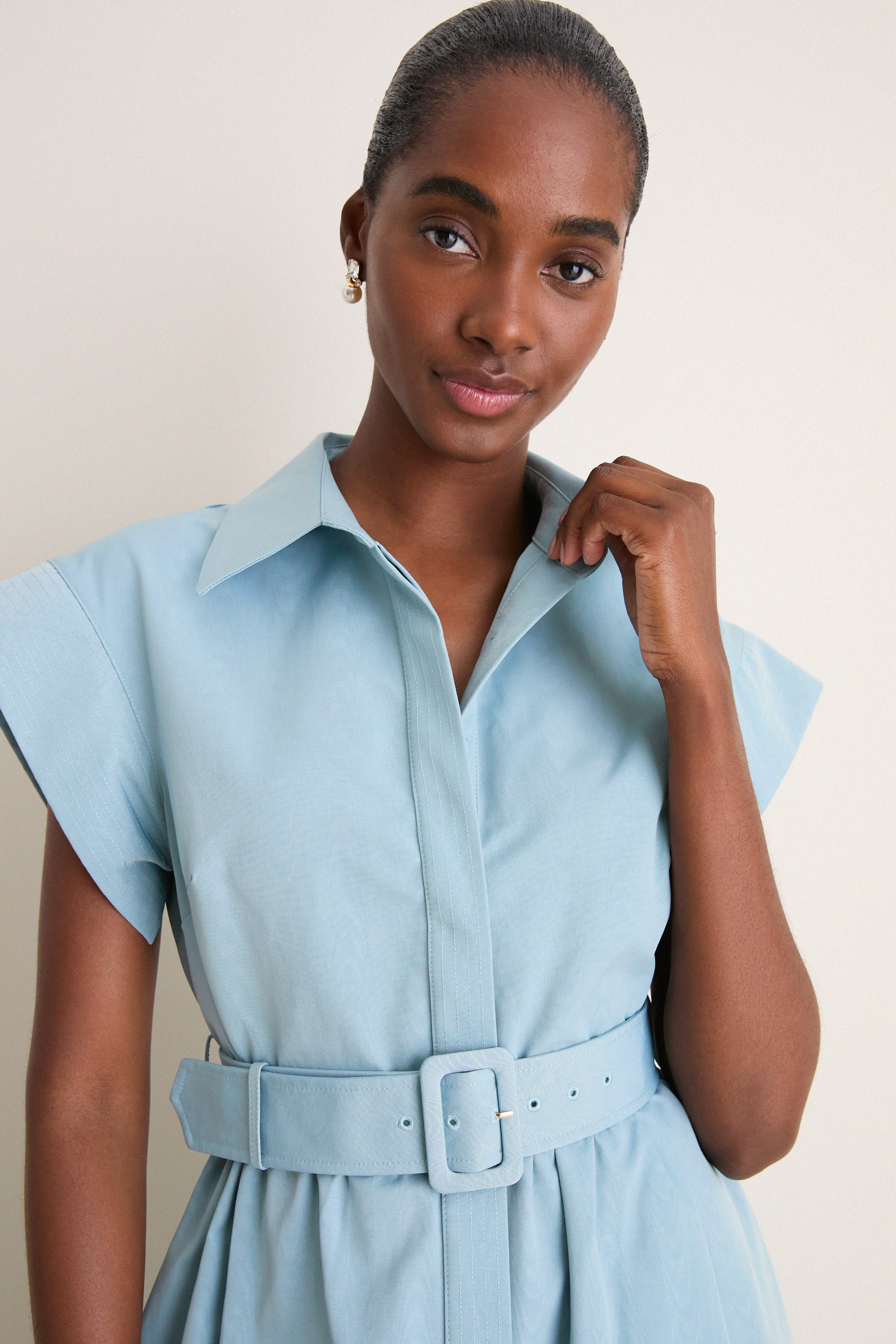 Slate Blue Chloe Dress
