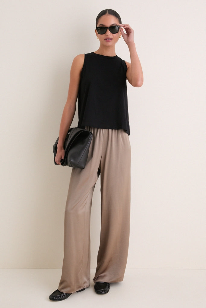 Black Anthos Cotton Tank