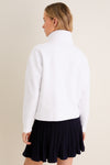 White Snap Neck Bailey Pullover