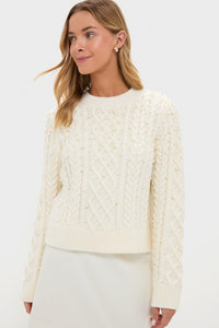 Pearl Embellished Ellis Sweater