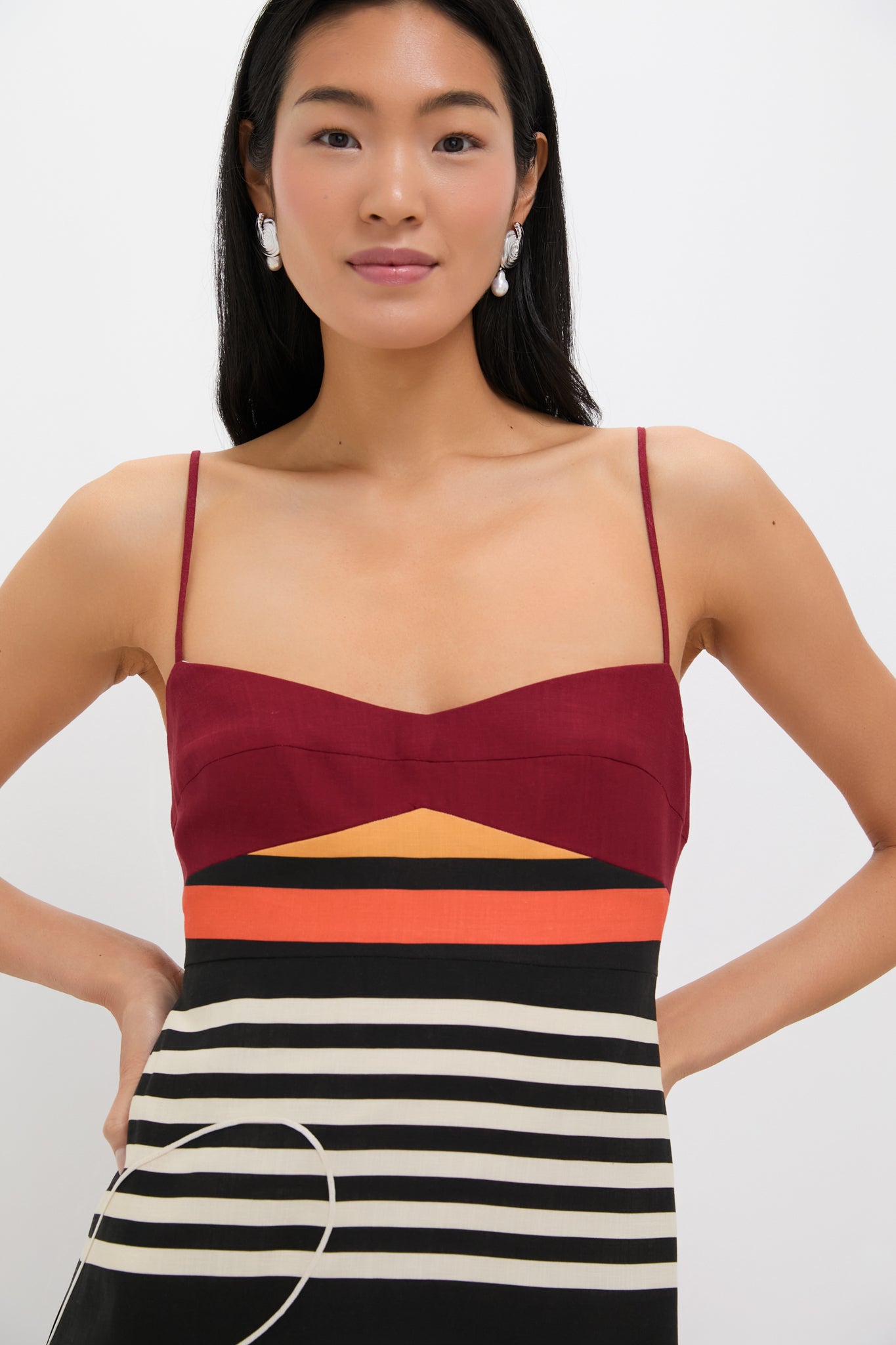 Agave Black and White Paloma Dress